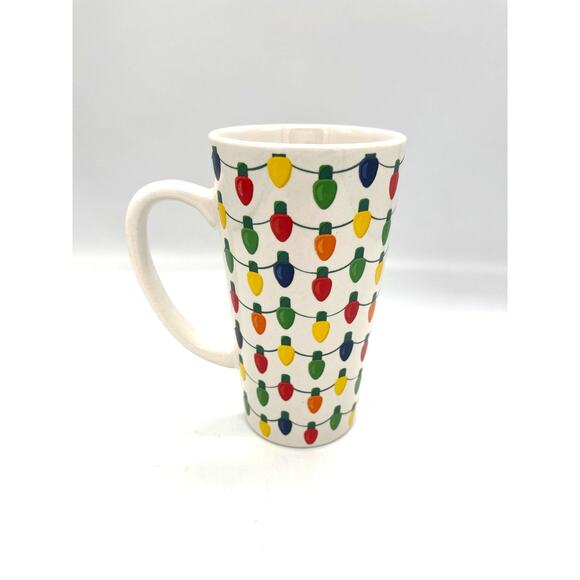 SCM Home Christmas String of Lights 6" Tall Coffee Mug - Picture 1 of 5